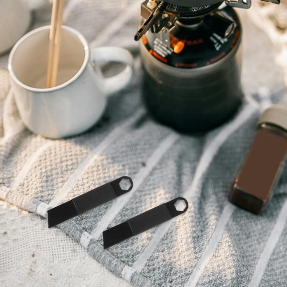 Nicehomfit 10Pcs Multiuse Black Flint Scraper Set for Outdoor Fire Starting and Camping Supplies