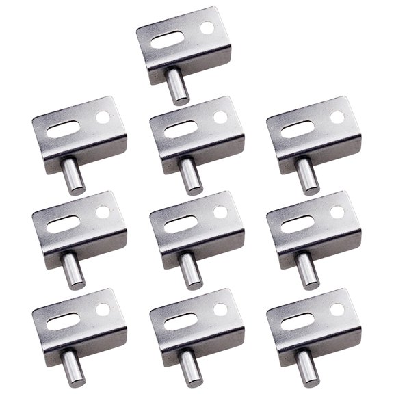 Nicehomfit 10Pcs Plated Silver Heavy Duty Pivot Hinge for Wood Door Strong Practical Use in Homes and Buildings