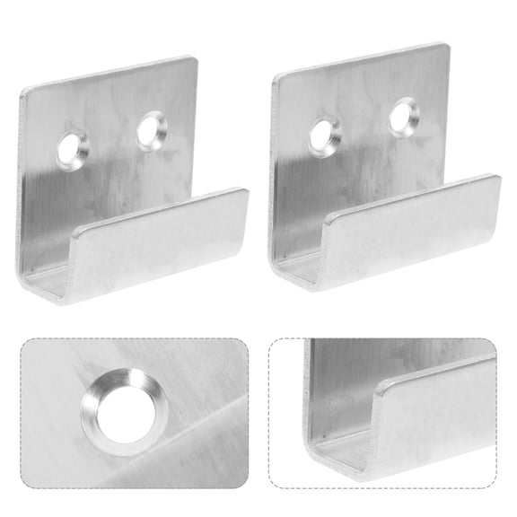 Nicehomfit 10Pcs Stainless Steel Stable J Hooks for Tile Wall Mount Brackets with Screws for Storage