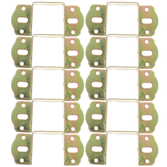 Nicehomfit 10pcs Galvanized Fence Support Brackets for Wood Rail and Outdoor DIY