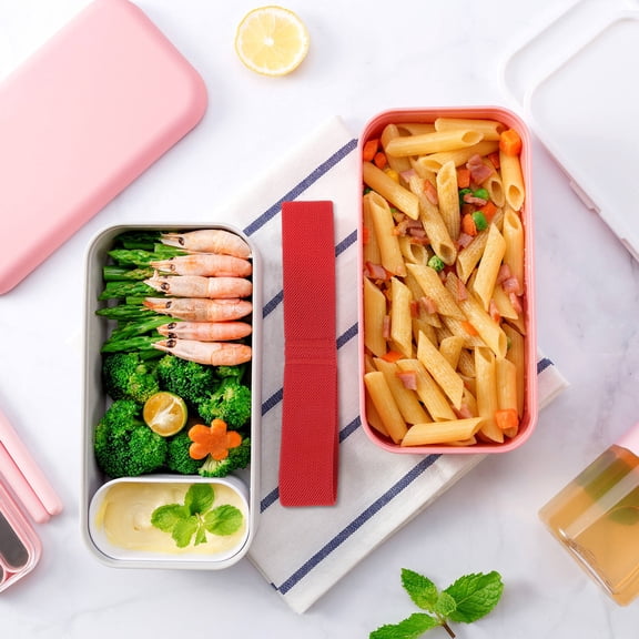 Nicehomfit 12Pcs Practical Bento Box Straps Universal Elastic Straps Assorted Color