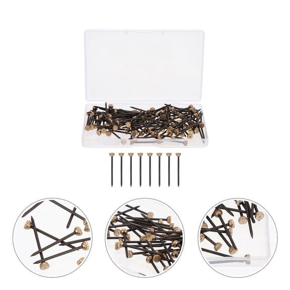 Nicehomfit 120Pcs Hanging Picture Hook Pins Copper Iron Multi Color for Organizing Wall Mounted Art and Frames