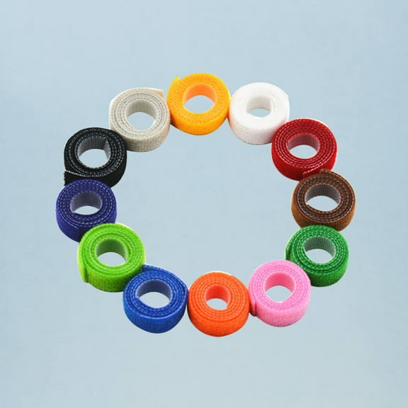 Nicehomfit 12Pcs Collar Leash Set Polyester Assorted Color Adjustable Fit for Cat Owners