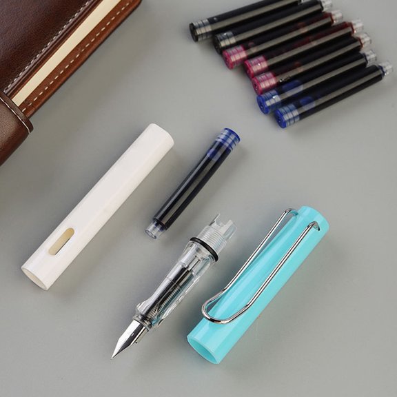 Nicehomfit 150Pcs Ink Absorption Devices for Fountain Pens Plastic Material Universal Use in Assorted Colors