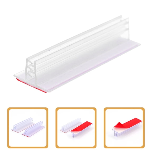 Nicehomfit 15Pcs Self Adhesive Sign Holder Stand Transparent PVC Display for Counter and Poster Boards