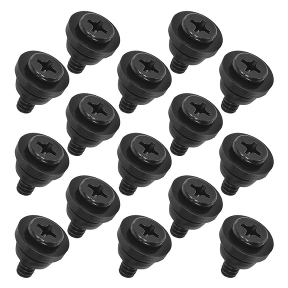 Nicehomfit 15Pcs Tiny Screws for Electronics HDD and SSD Secure Fixation Iron Black PC Screw Replacement Kit