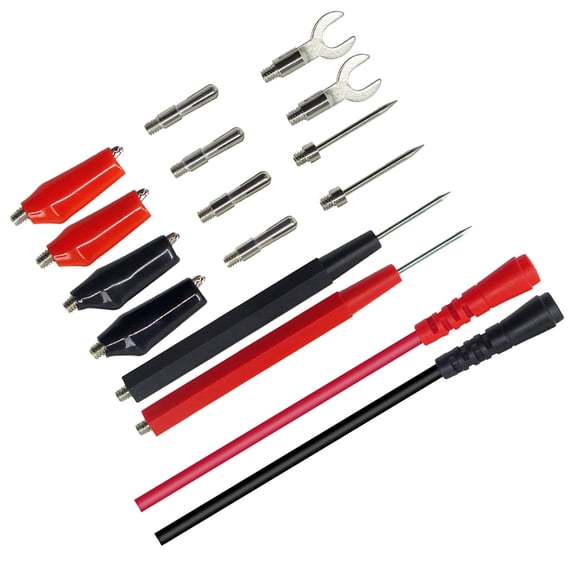 Nicehomfit 18Pcs Multimeter Test Tools with Durable Insulated Probe Leads for Accurate Instrument Testing