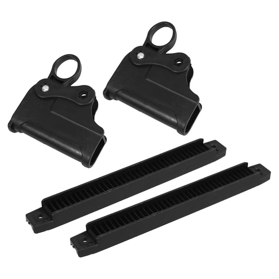Nicehomfit 1Pair Black Plastic Foldable Chair Hinge Compatible with 20Mm Tubes for Lounge and Camping