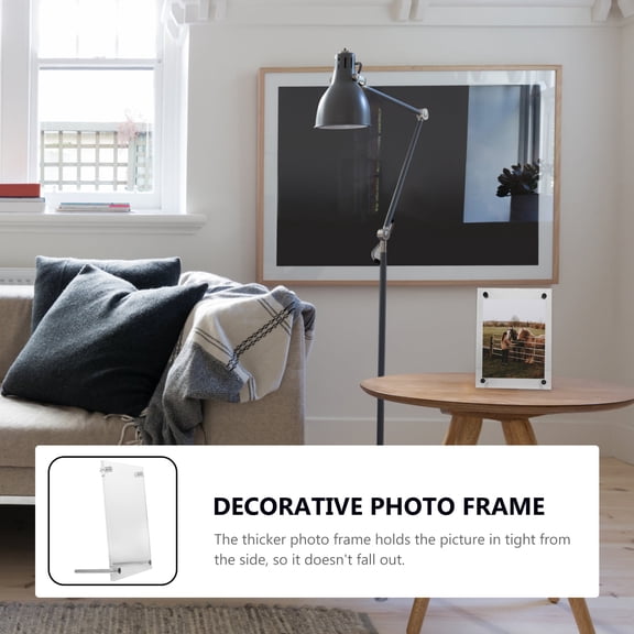 Nicehomfit 1Pc Creative Acrylic Photo Frame with Transparent Design for Document and Award Display