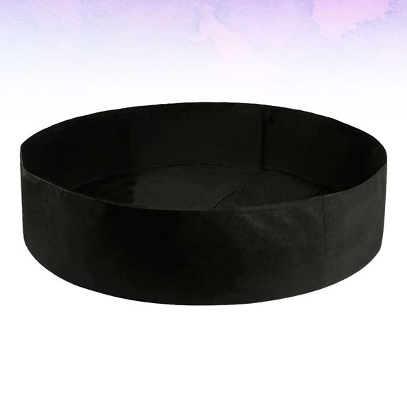 Nicehomfit 1Pc Hanging Planting Pouch Black Felt Planter with Pockets for Balcony Patio and Yard