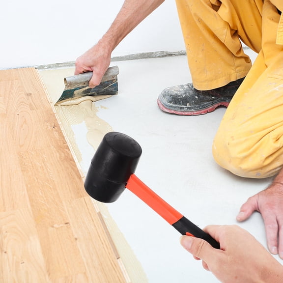 Nicehomfit 1Pc Installation Hammer with Firm Fiber Handle and Non Slip Grip for Home Projects