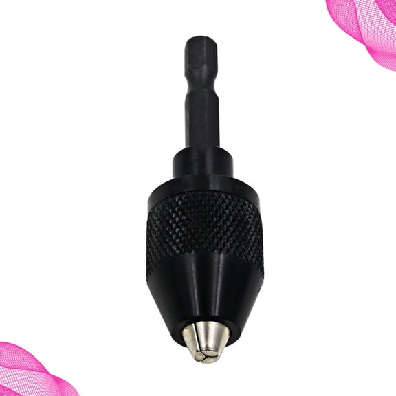 Nicehomfit 1Pc Keyless Chuck Black for Drill Bits 03Mm to 6Mm Compatible with Impact Driver