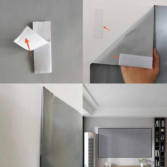 Nicehomfit 1Pc Durable Portable Projector Screen for Conference Room and Gaming