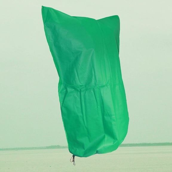 Nicehomfit 1Pc Protective Tree Cover Green Non Woven Plant Shelter with Drawstring for Garden