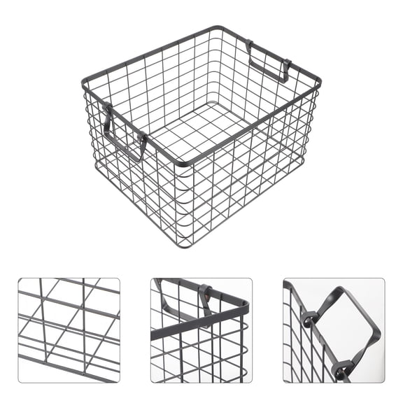 Nicehomfit Wire Firewood Holder Basket Metal Design for Fireplace and Outdoor Storage Use