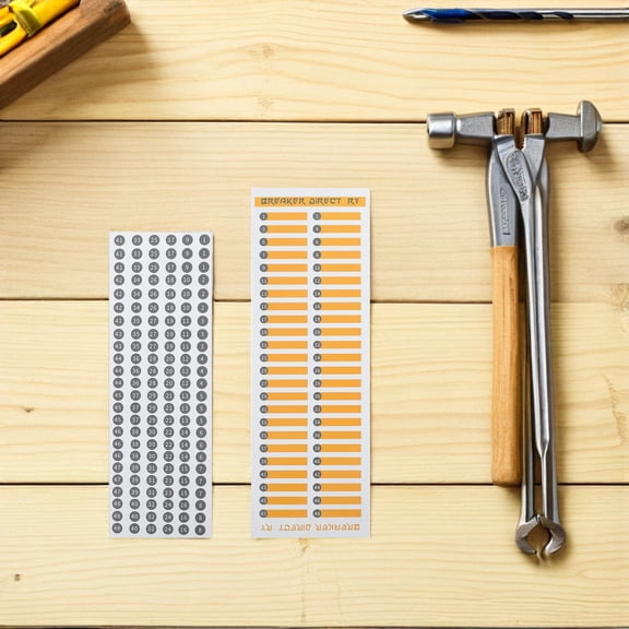 Nicehomfit Waterproof Breaker Panel Labels Multi-Color PVC Strong Adhesion Easy-Peel 1Set