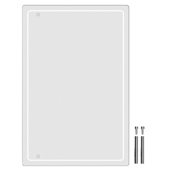 Nicehomfit 1Set Clear Acrylic Whiteboard Desktop Writable Memo Board for Schedule and Tasks