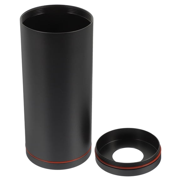 Nicehomfit Round Tissue Box in Black Aluminum Alloy for Home Paper Towel Storage