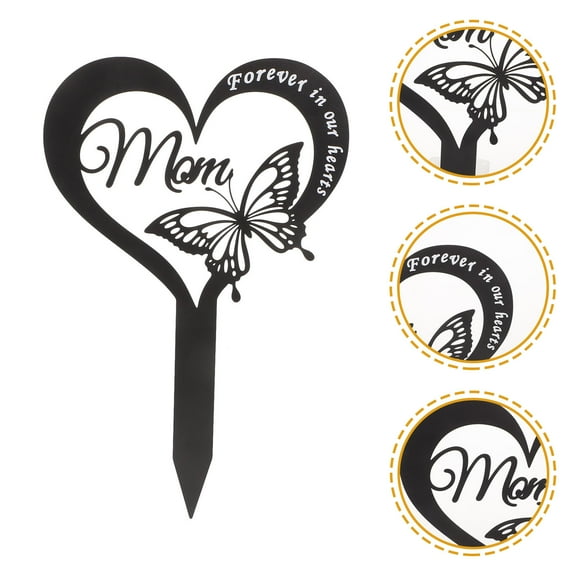 Nicehomfit 1Set Iron Grave Fence for Cemetery 30x19cm with