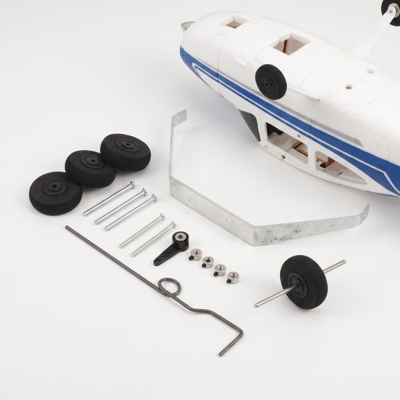 Nicehomfit 1Set Modular Rc Plane Landing Gear System with Shock Absorbing Wheels for Stable Taxiing
