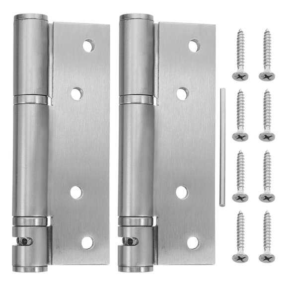 Nicehomfit Stainless Steel Concealed Door Hinges Set with Plating, 90 Degree Positioning and Soft Close Buffer
