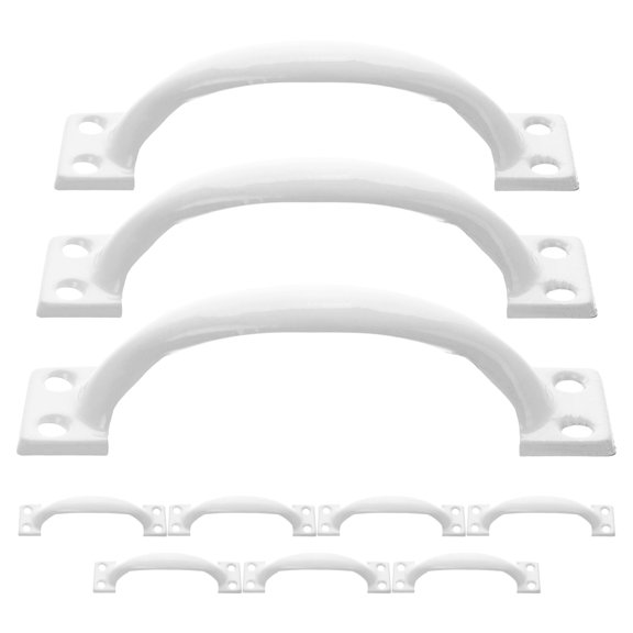 Nicehomfit 1Set White Vintage Metal Knob for Cabinets Durable Door and Drawer Pull