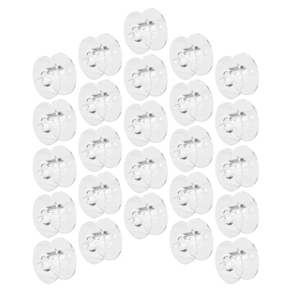 Nicehomfit Transparent Plastic Sewing Machine Bobbins Thread Spools Set 25 Pieces