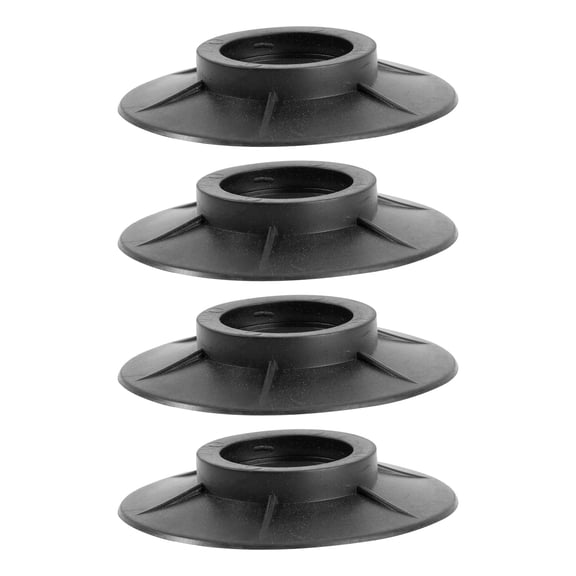 Nicehomfit 1Set Washer Foot Pad Plastic Washing Machine Stabilizer Anti Slip Black