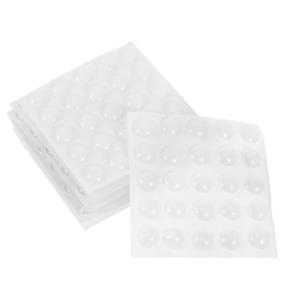 Nicehomfit 200Pcs Ultra Thin Transparent Silicone Door Bumper Pads Easy Stick for Wall and Cabinet