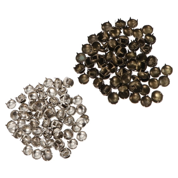 Nicehomfit 200Pcs Four-Jaw Round Rivets for DIY Leathercraft Bags Wallets and Decorative Use