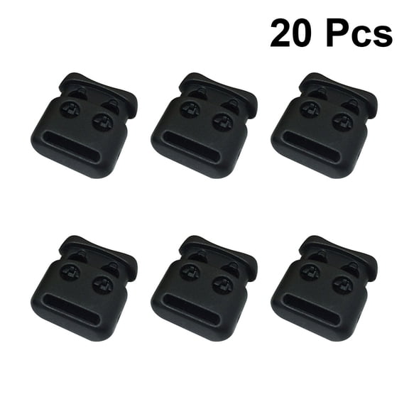 Nicehomfit 20Pcs Extension Buckle Black Metal Extenders for Clothing Accessories and Fabric Projects