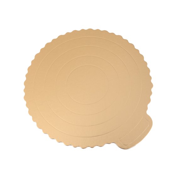 Nicehomfit 20Pcs Cake Serving Base Golden Paper Round Cake Board for Party Decoration