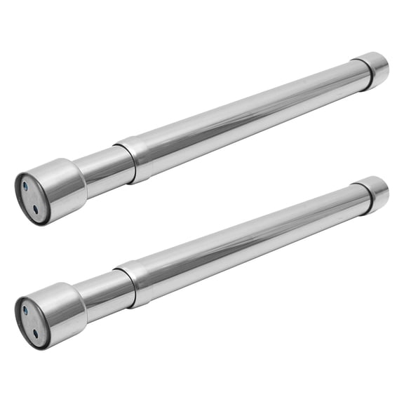 Nicehomfit 2Pcs Adjustable Stainless Steel Closet Rod Retractable Clothes Drying Pole
