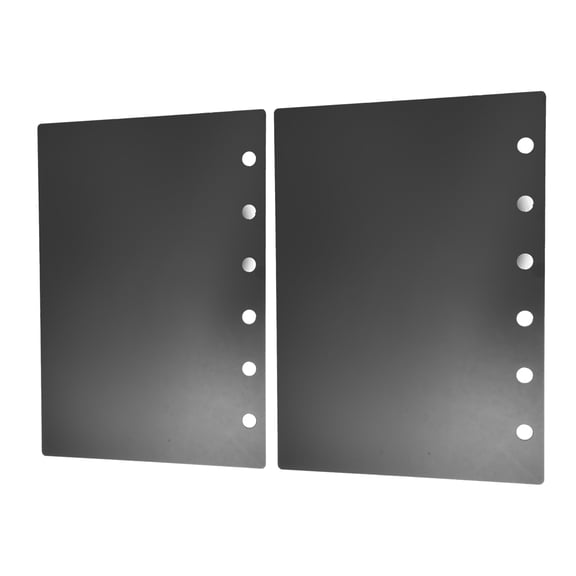 Nicehomfit 2Pcs Black Acrylic A7 Binder Shell with 6 Ring Binding for Planner and Budget Organizer