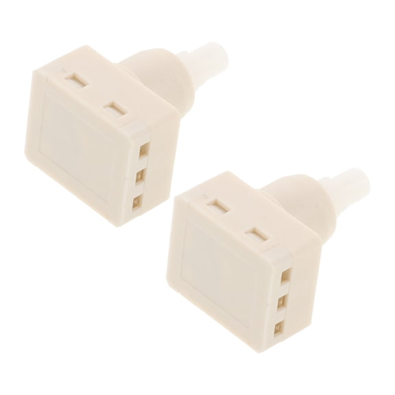 Nicehomfit 2Pcs Car Dome Lamp Switch with Sleek White ABS Design for Interior Light Control