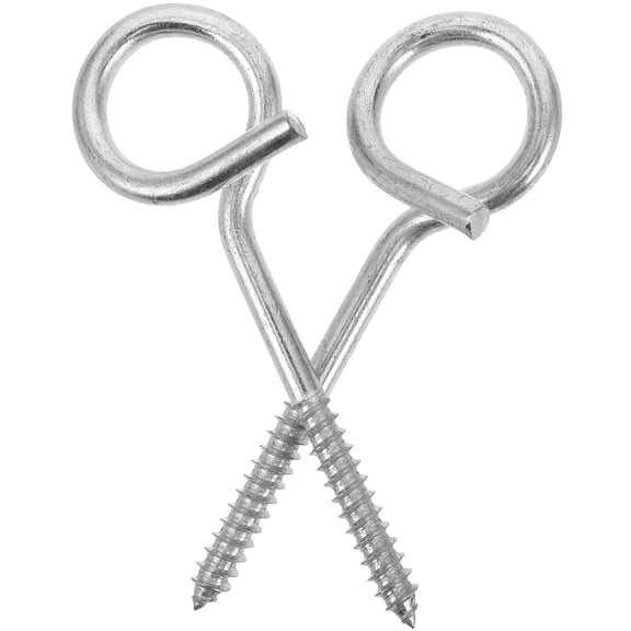 Nicehomfit 2Pcs Heavy Duty Metal Swing Chair Hooks Stainless Steel Screw Eye Bolts for Wall Ceiling
