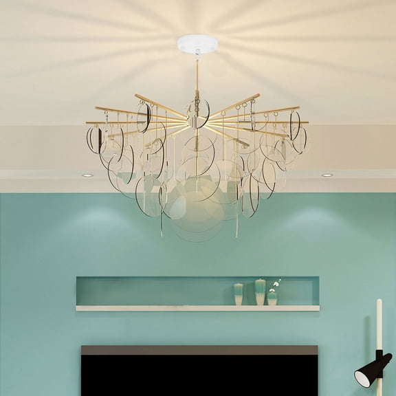 Nicehomfit White Chandelier Canopy Kit Multi-Functional Light Fixture Parts 2Pcs