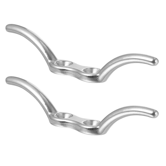 Nicehomfit 2Pcs Durable Stainless Steel Rope Cleats for Boating Accessories with Mounting Screws