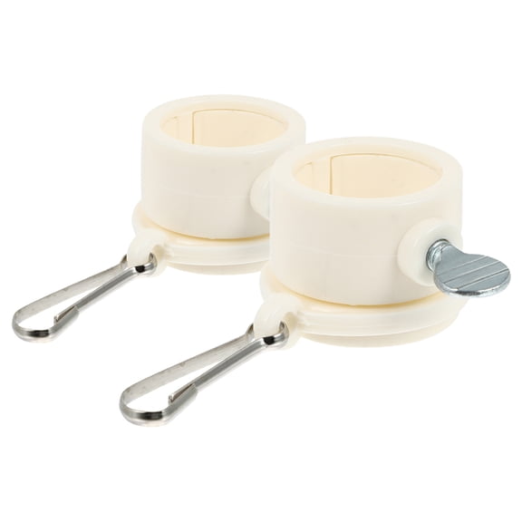 Nicehomfit 2Pcs Easy Install Rotating Flag Clips Beige for Garden Flags with Durable Construction