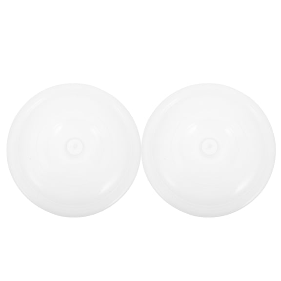 Nicehomfit 2Pcs Lightweight Plastic Trash Can Covers Transparent Design for Homes Hotels and Rentals