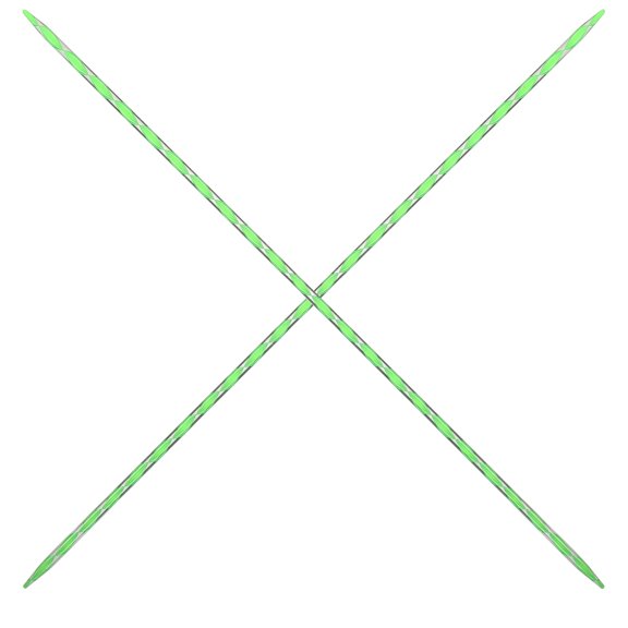 Nicehomfit 2Pcs Multi Function Yarn Needles in Light Green for Sweater Knitting Supplies and Replacement