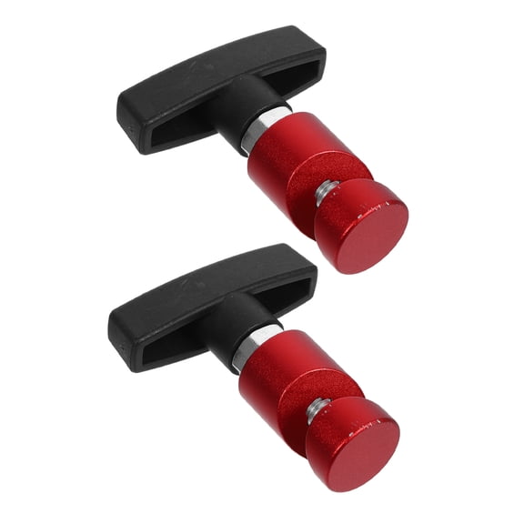 Nicehomfit 2Pcs Red Aluminum Gas Strut Clamp for Car Hood Lift Support with Anti Slip and Shock Retain