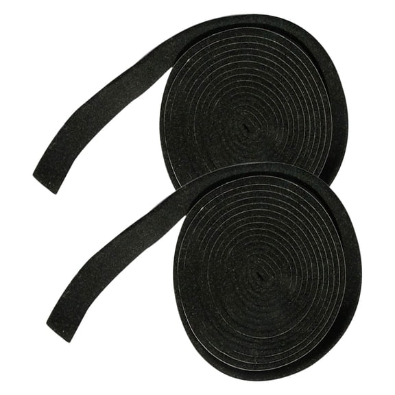 Nicehomfit 2Pcs Self-Adhesive Felt Strips Black for Reducing Friction and Noise on Home Furniture