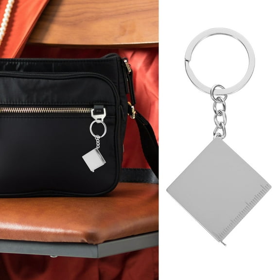 Nicehomfit 2Pcs Pocket Measuring Tape Metal Key Ring Retractable for Adults