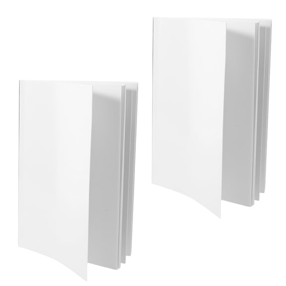 Nicehomfit 2Pcs White Blank Sublimation Notebook for Printing with Smooth Paper and Double Sided Pages