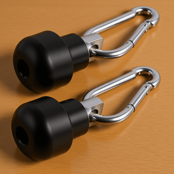 Nicehomfit 2Sets Cable Rope Attachments for Gym High Strength Stainless Steel Fitness Accessories