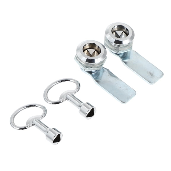 Nicehomfit 2Sets Wear Resistant Triangle Lock Key Set for Filing Cabinet and Power Box