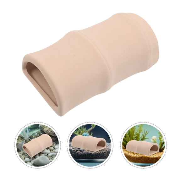 Nicehomfit 2pcs Oval Ceramic Pleco Breeding Cave for Aquarium Fish Tank