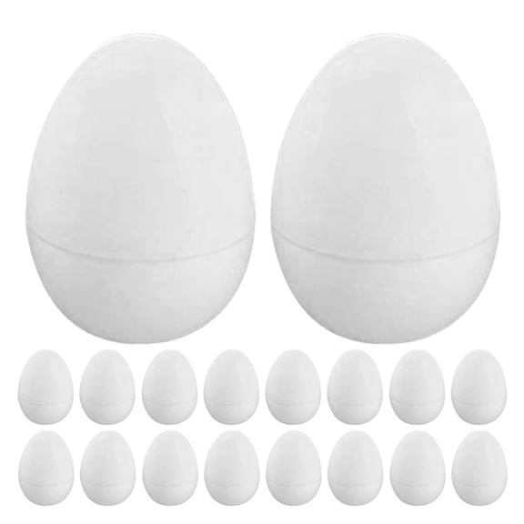 Nicehomfit 30Pcs Simulated Egg Models White for Easter Festival Decorations and Multi Function Use