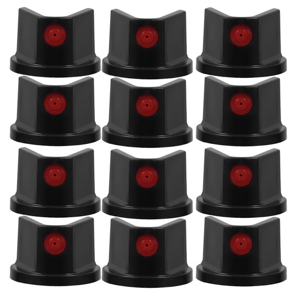 Nicehomfit 30Pcs Spray Paint Caps Black for Home Use Professional Nozzle Tips